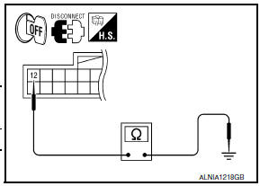 Nissan Maxima. CHECK GROUND CIRCUIT