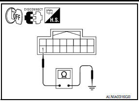 Nissan Maxima. .GROUND CIRCUIT CHECK