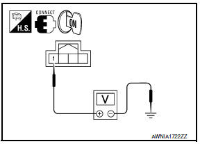 Nissan Maxima. CHECK POWER SUPPLY CIRCUIT (REAR VIEW CAMERA SIDE)