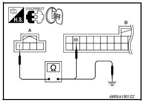 Nissan Maxima. CHECK POWER SUPPLY CIRCUIT (CONTINUITY)