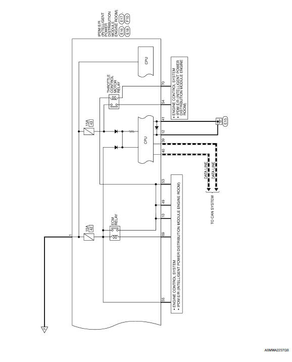 Nissan Maxima. Wiring Diagram -Battery Power Supply