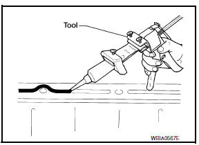 Nissan Maxima. LIQUID GASKET APPLICATION PROCEDURE
