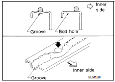 Nissan Maxima. LIQUID GASKET APPLICATION PROCEDURE