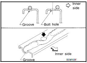 Nissan Maxima. LIQUID GASKET APPLICATION PROCEDURE