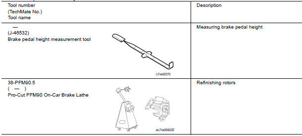 Nissan Maxima. Special Service Tool