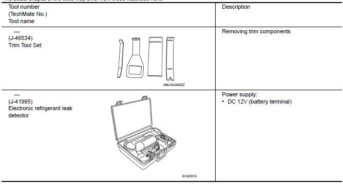 Nissan Maxima. Special Service Tool