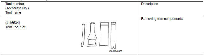 Nissan Maxima. Special Service Tool