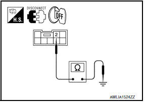 Nissan Maxima. CHECK PUSH-BUTTON IGNITION SWITCH ILLUMINATION GROUND CIRCUIT