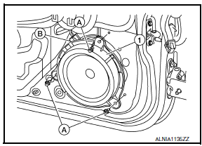 Nissan Maxima. REAR DOOR SPEAKER