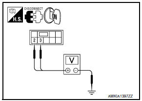 Nissan Maxima. CHECK REAR POWER WINDOW SWITCH INPUT SIGNAL