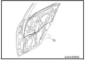 Nissan Maxima. Rear Door Glass Regulator