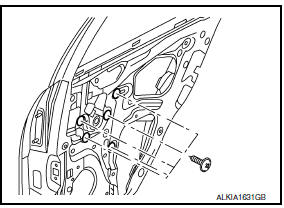 Nissan Maxima. Rear Door Glass Regulator