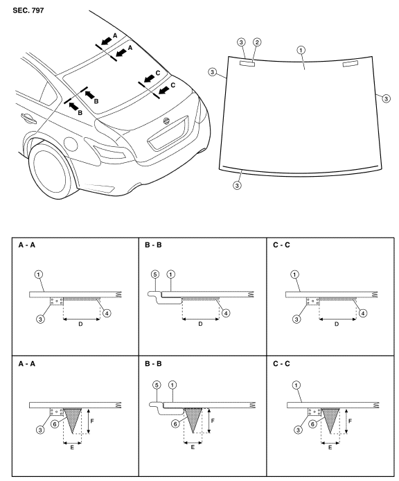 Nissan Maxima. Exploded View