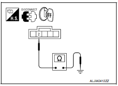 Nissan Maxima. CHECK RECLINING SENSOR GROUND