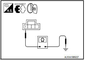 Nissan Maxima. CHECK REMOTE KEYLESS ENTRY RECEIVER GROUND CIRCUIT