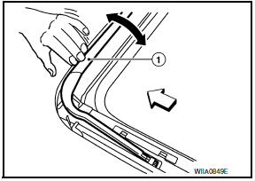 Nissan Maxima. WIND DEFLECTOR