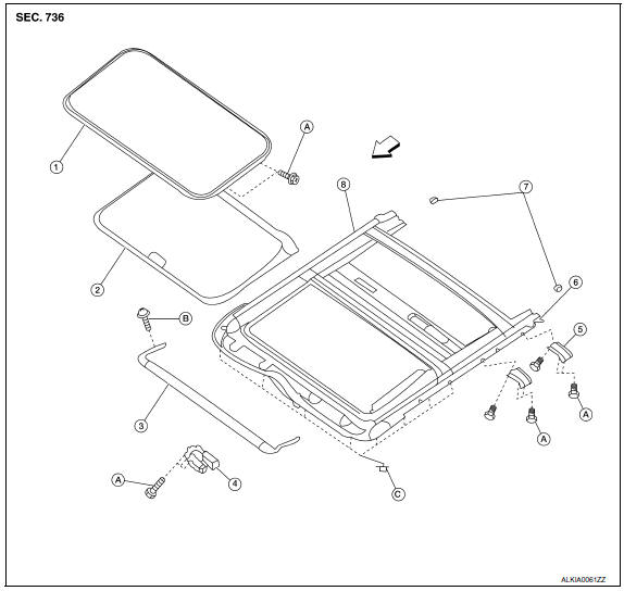 Nissan Maxima. Exploded View