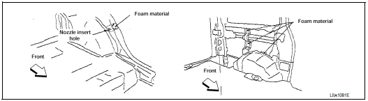 Nissan Maxima. FOAM REPAIR