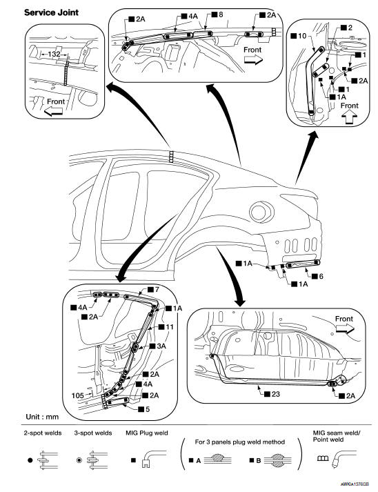 Nissan Maxima. Rear Body Side Outer