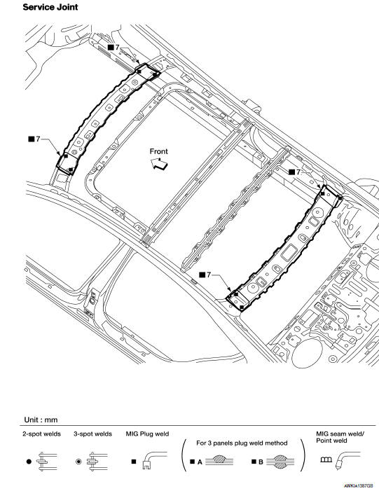 Nissan Maxima. Roof Rails, Single Panel Sunroof