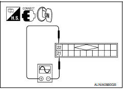 Nissan Maxima. CHECK LEFT CHANNEL AUDIO SIGNAL