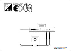 Nissan Maxima. CHECK STEERING SWITCH RESISTANCE