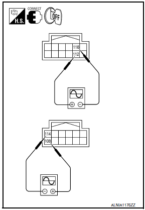 Nissan Maxima. REAR SUBWOOFER SIGNAL CHECK