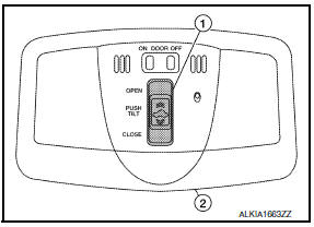 Nissan Maxima. SUNROOF SWITCH