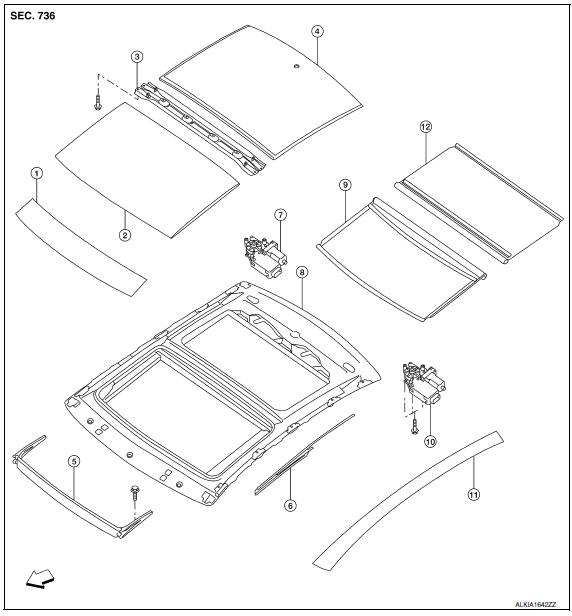 Nissan Maxima. Exploded View