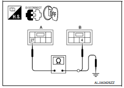 Nissan Maxima. CHECK TELESCOPIC SENSOR POWER SUPPLY CIRCUIT