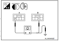 Nissan Maxima. CHECK TILT SENSOR POWER SUPPLY CIRCUIT