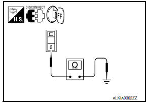 Nissan Maxima. CHECK TRUNK LID OPENER CANCEL SWITCH GROUND CIRCUIT