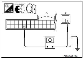 Nissan Maxima. CHECK TRUNK LID OPENER SWITCH CIRCUIT