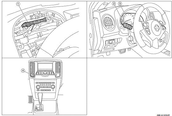 Nissan Maxima. Component Parts Location