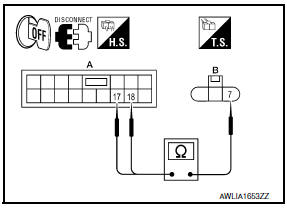 Nissan Maxima. CHECK TURN SIGNAL LAMP CIRCUIT FOR OPEN