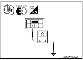 Nissan Maxima. CHECK TURN SIGNAL LAMP GROUND CIRCUIT