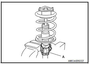 Nissan Maxima. FRONT COIL SPRING AND STRUT