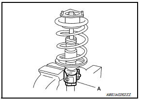 Nissan Maxima. FRONT COIL SPRING AND STRUT