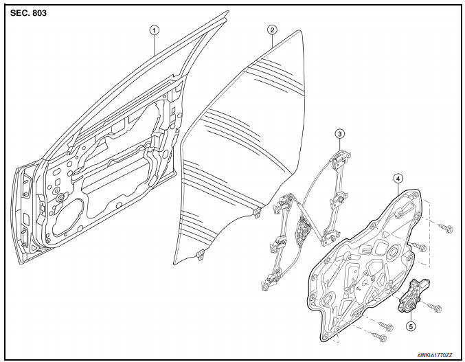 Nissan Maxima. FRONT REGULATOR