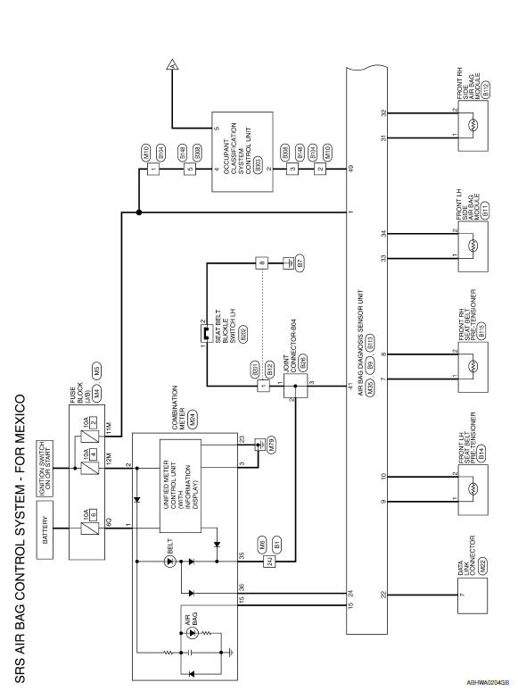 Nissan Maxima. Wiring Diagram - For Mexico