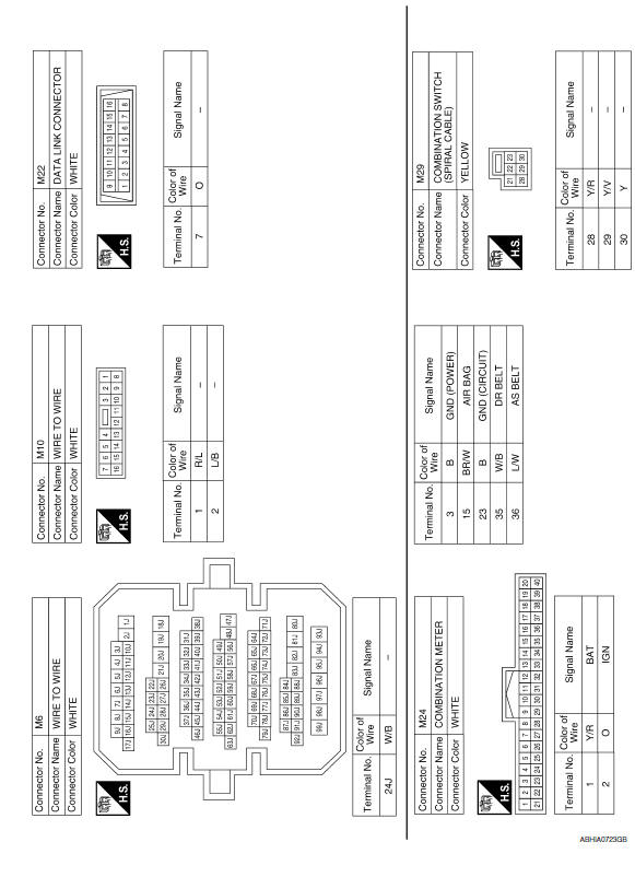 Nissan Maxima. Wiring Diagram - For Mexico