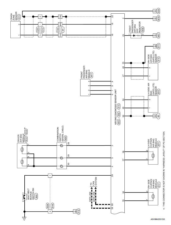 Nissan Maxima. Wiring Diagram - Except Mexico