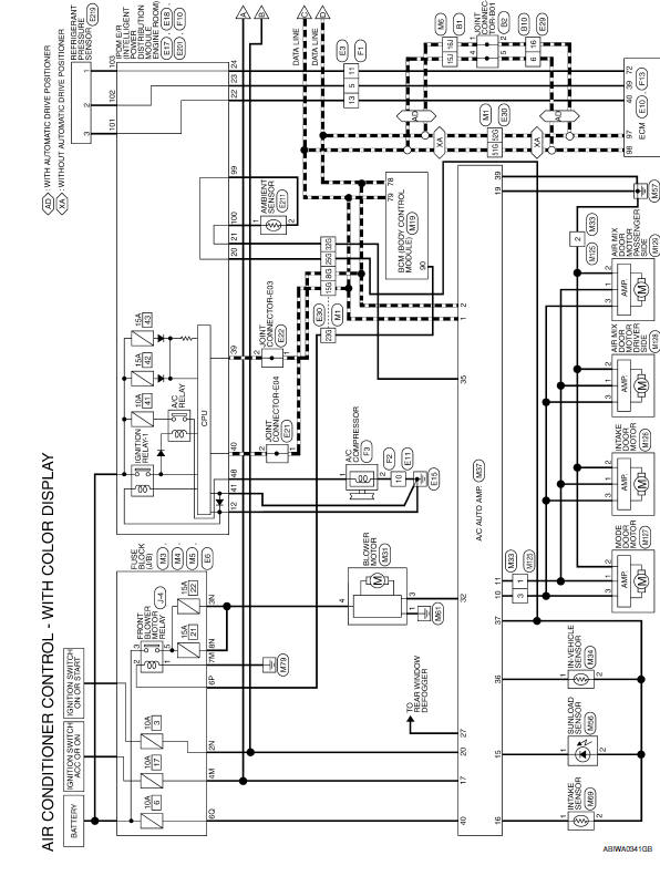 Nissan Maxima. AIR CONDITIONER CONTROL