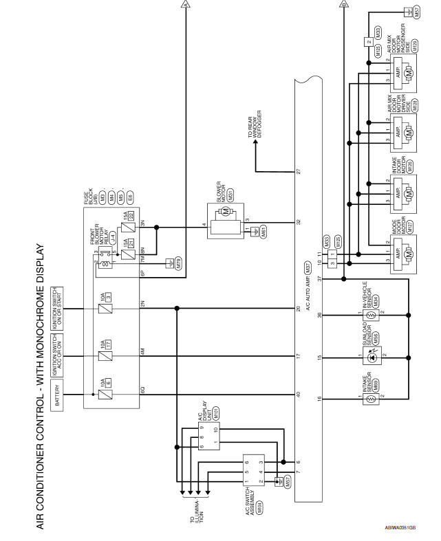 Nissan Maxima. AIR CONDITIONER CONTROL