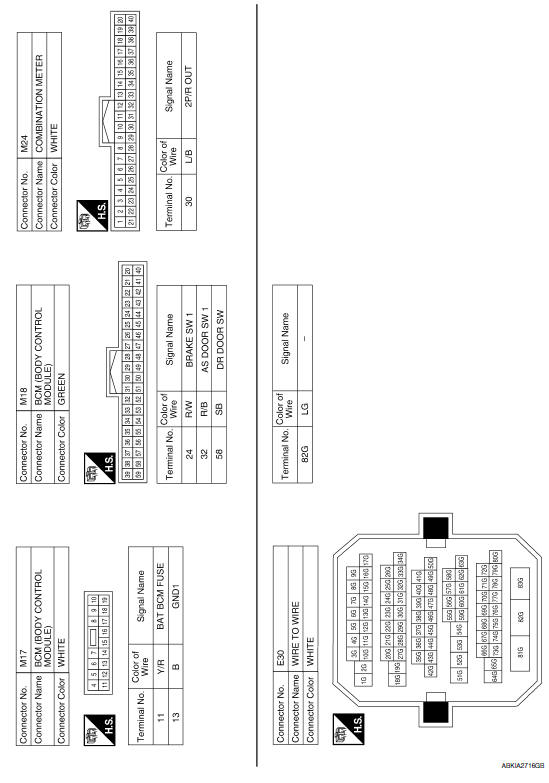 Nissan Maxima Service and Repair Manual - Wiring diagram - Roof