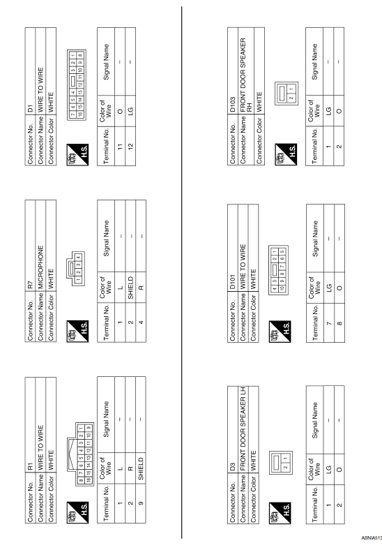 Nissan Maxima. Wiring Diagram - With BOSE Audio System