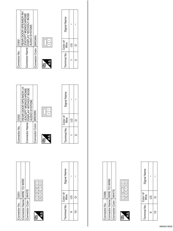 Nissan Maxima. Wiring Diagram - With BOSE Audio System