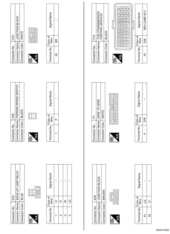 Nissan Maxima. Wiring Diagram - Without BOSE Audio System Without Navigation System