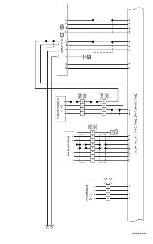 Nissan Maxima. Wiring Diagram - With BOSE audio system With Navigation System