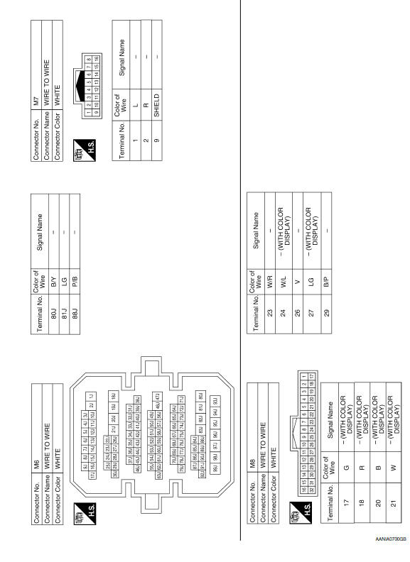 Nissan Maxima. Wiring Diagram - With BOSE audio system With Navigation System